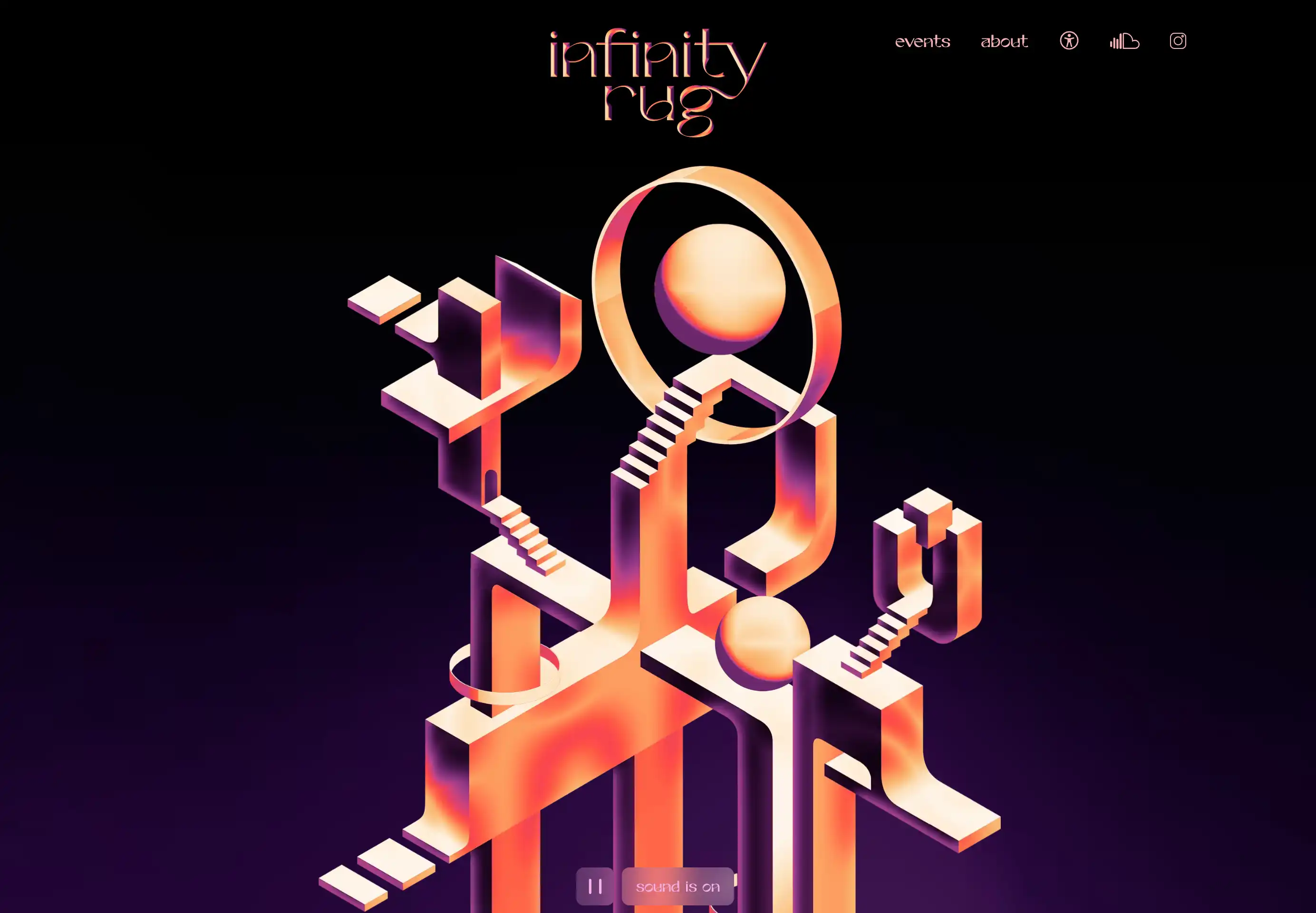 Infinity Rug landing page view