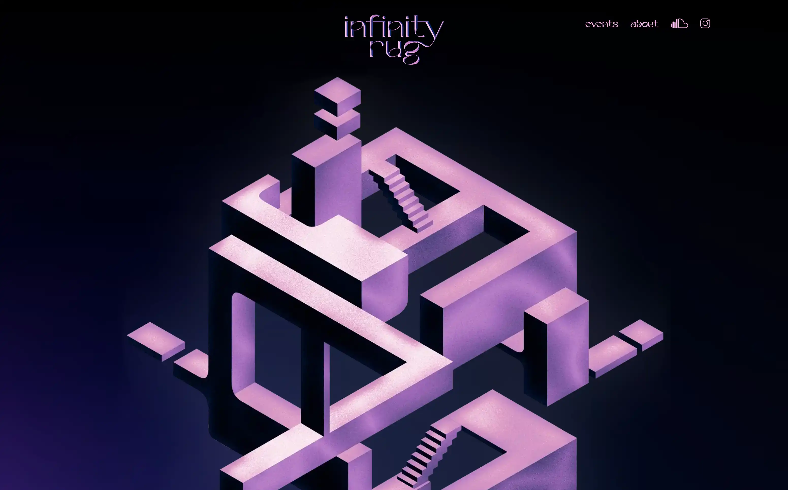Infinity Rug screenshot desktop view